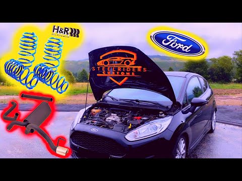 H&R springs + Friedrich Motorsport exhaust system!!! //Ford Fiesta JA8-Zetec Black Edition//
