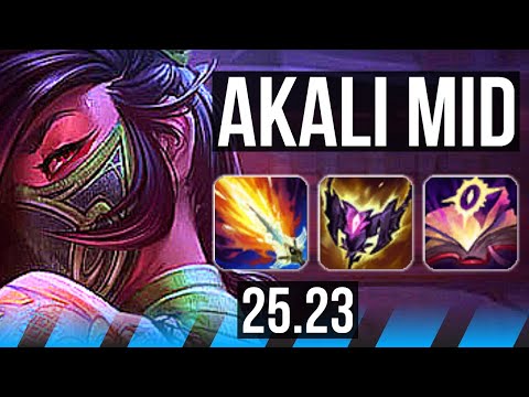 AKALI vs FIZZ (MID) | 12 solo kills, Legendary, 18/2/3 | NA Master | 25.23