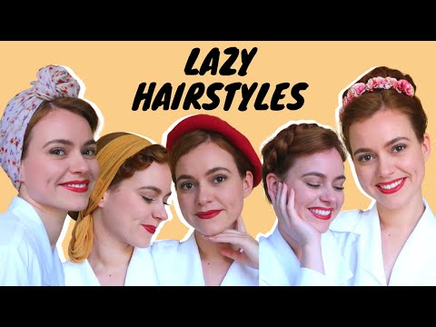 5 Easy Vintage Hairstyles for Straight Hair | Hair Tutorial