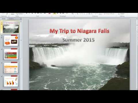 My Summer Vacation video for PPT