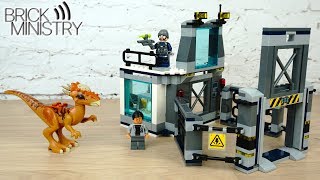 LEGO Jurassic World Побег стигимолоха из лаборатории (75927) - відео 1