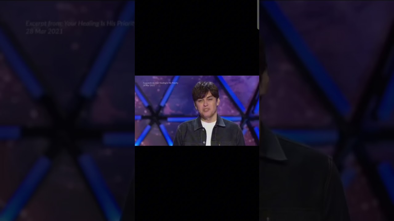 Your healing is God's priority! Go to him. excerpt from Pastor Joseph Prince