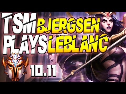 TSM Bjergsen Plays LeBlanc vs Yasuo Mid Lane - 10.12