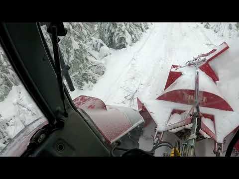 Metsätien linkous, Valtra t190 & Huki lumilinko (ilman selostusta mykkäelokuva:)