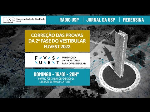 🔴 Fuvest 2022: Correção das provas da 2ª fase do vestibular