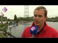 Verslaggever bij start Ringvaart Regatta in Leiderdorp
