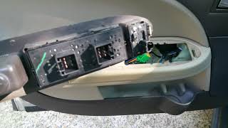 How to replace main window door control switch on many Ford Crossover SUV Taurus
