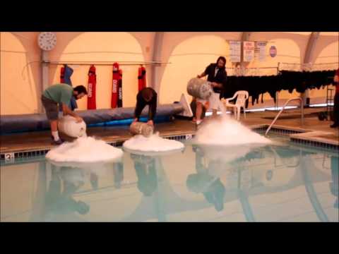 20 Gallons of Liquid Nitrogen in a Pool!