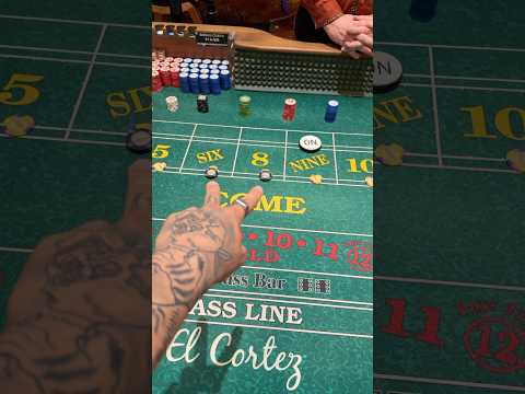 $6400 on the craps table for one roll…