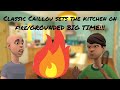 Classic Caillou Sets The Kitchen On Fire GROUNDED BIG TIME S1 E19