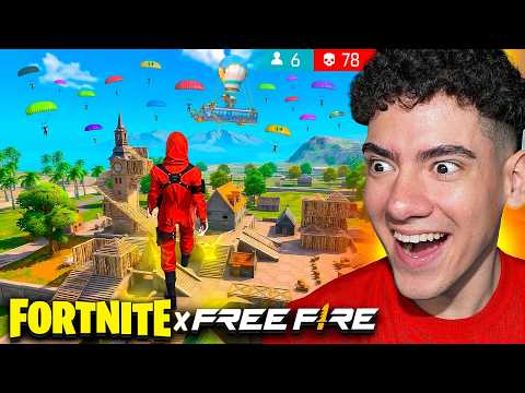 JUGUÉ FREE FIRE x FORTNITE POR PRIMERA VEZ Y FUE UNA LOCURA !! - TheDonato