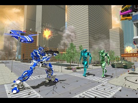 Real Police Flying Car Robot Transformation Game (By Cradley Creations) Gameplay HD