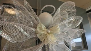 Deco Mesh Angel Tutorial - VERY easy and inexpensive