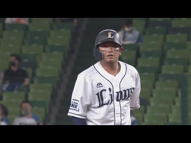 【1回裏】内角を逆方向へ!! ライオンズ・森友哉 先制タイムリーヒット!! 2022年6月28日 埼玉西武ライオンズ 対 北海道日本ハムファイターズ