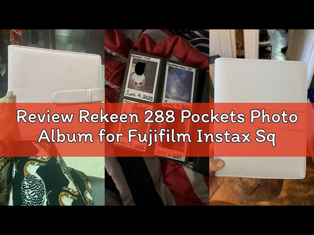 Vídeo relacionado con MUZIRI KINOKOO Mini álbum de fotos de piel sintética, álbum de tiempo de postre compatible con Fuji Instax SQUARE SQ1 SQ20 SQ10 SQ6 Camera Share SP-3 Soporte para fotos 80 bolsillos (marrón)