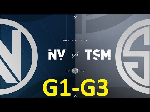 NV vs TSM Game 1-3 Highlights - 2017 NALCS SPRING SPLIT - WEEK 7 DAY 2