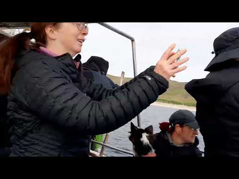 Sailing to the island of Mingulay.