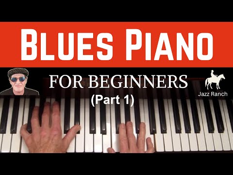 HOW TO PLAY BLUES PIANO: (part 1) Easy start to improvising on a blues progression and blues scale.