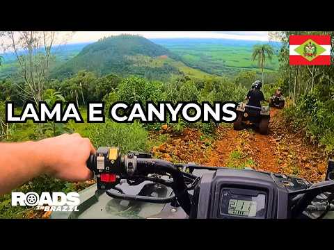 Do barro ao canyon: quadriciclo em Praia Grande SC (subida travou e teve corda)