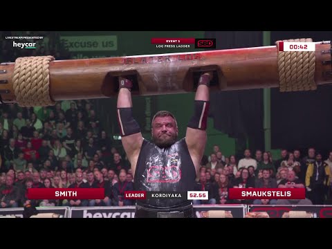 770kg/1700lbs Log Press Ladder! | Europe's Strongest Man 2023