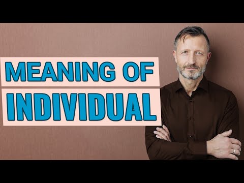 Individual | Meaning of individual