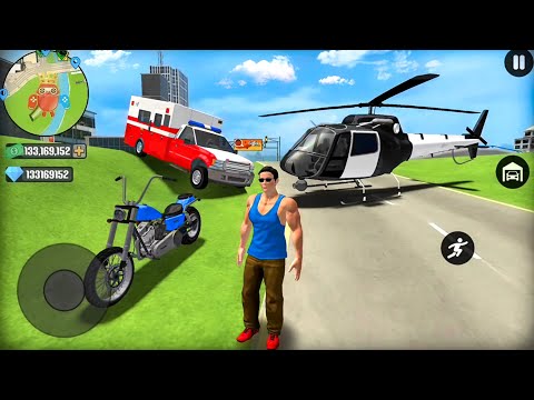 Ambulance, Helicopter and Bike Driving in Open World Game - Go to Town 6 - Android Gameplay