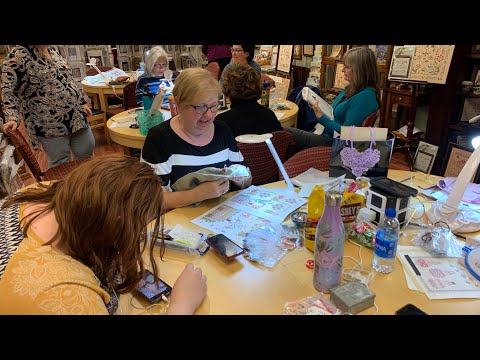 Flosstube #92 - at The Attic Needleworks with Claudia and Bruce