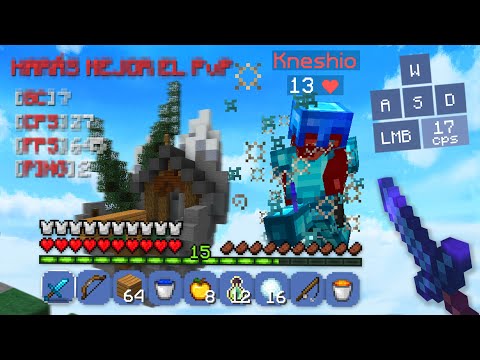 MY BIG SECRET TO PLAY LIKE THIS IN MINECRAFT PvP!!  -Minecraft Skywars.