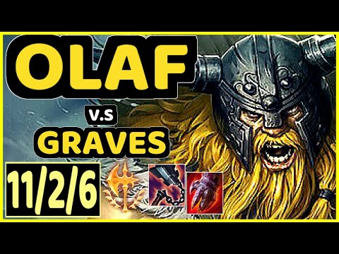 SHINI (OLAF) vs GRAVES - 11/2/6 KDA JUNGLE GAMEPLAY - BR Ranked DIAMOND