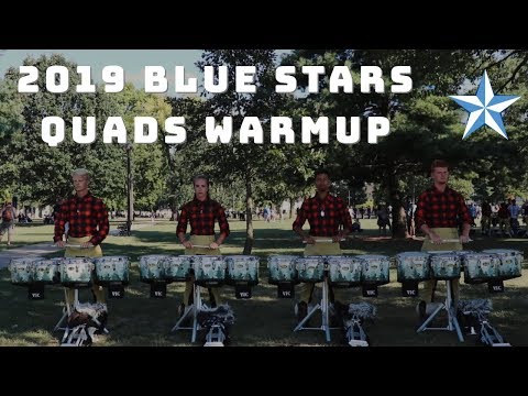[HQ Audio] Blue Stars Drumline | Quads Warmup | Finals Week 2019