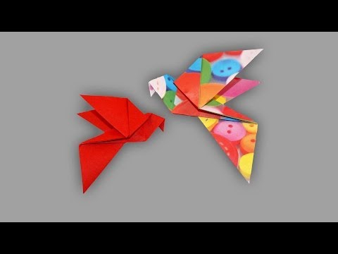 Origami Taube (Dove): Faltanleitung (Live erklärt)