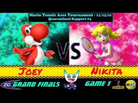 Quarantined Rapport 4 - Mario Tennis Aces Tournament Grand Finals, Game 1 - Joey vs Nikita