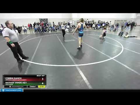 145 Lbs 1st Place Match - Corbin Ramos, Kenosha Wrestling Academy Vs Nathan Vande Hey, Wisconsin 9