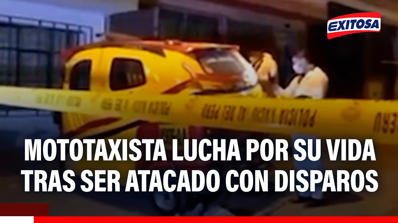🔴🔵 SJL: Mototaxista lucha por su vida tras ser atacado con disparos