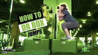 DUMBBELL BOX JUMP exercise video thumbnail