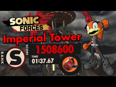 Sonic Forces - Imperial Tower S-rank Score Attack [1,508,600] (Bird+Burst, no damage)