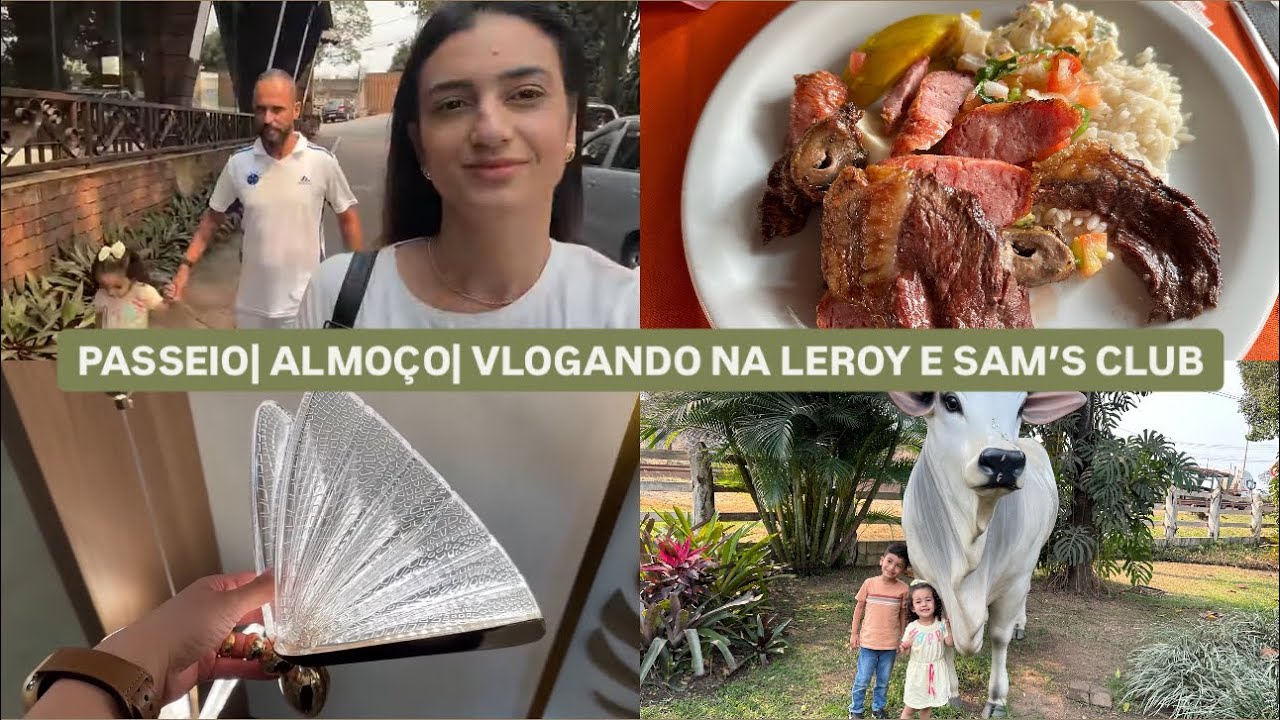 Dia de passeio| almoçamos fora| muita coisa linda na Leroy e SAM’S CLUB | LAÍS VELOSO