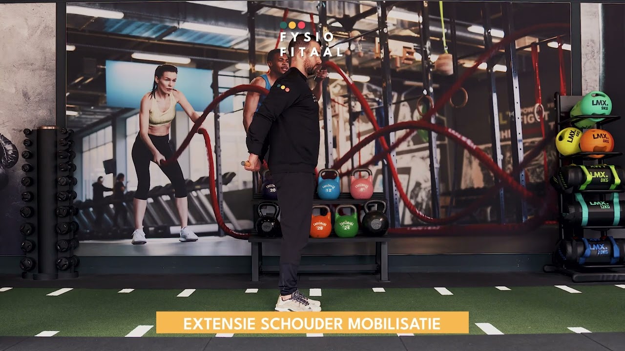 Video thumbnail: Extensie schouder mobilisatie — instructievideo