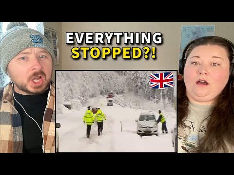 Americans React: The 2009 "Big Freeze" That Shut Down Britain!