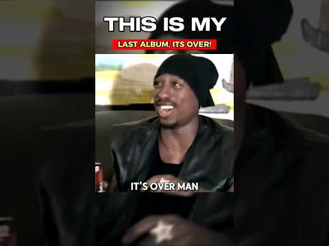 Tupac jokingly says: this my last album ???? #tupac #2pac #oldschoolhiphop #shorts