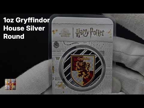 1oz Gryffindor House Silver Round I Harry Potter I PAMP