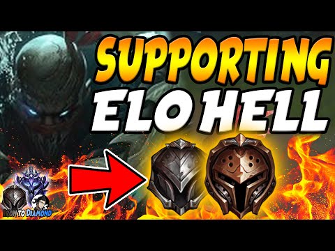 Pyke but Supporting in ELO HELL with many Ult Resets! | Für Dobby Adventures | Iron to Diamond #20