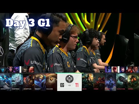 EG vs T1 - Day 3 LoL MSI 2022 Rumble Stage | Evil Geniuses vs T1 full game
