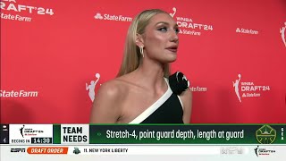 🔥 Caitlin Clark, Angel Reese, Cameron Brink Fashion/Outfits At 2024 WNBA Draft