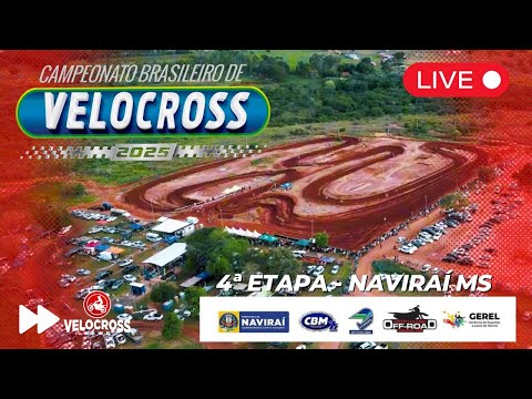 AO VIVO –  4ª  Etapa Campeonato Brasileiro de Velocross 2025 - Naviraí–MS