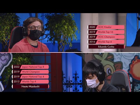 2022 Pokémon World Championship VGC Master Division QTR Final Eduardo Cunha vs Naoto Mizobuchi Top8A
