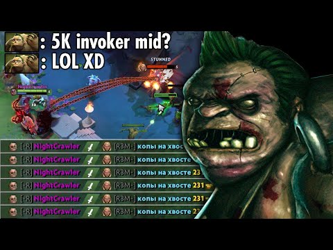 5K mmr Invoker Mid?? Bad Idea!! HERE is the HOOK!! 100% Outplayed Mid Pudge |  Genius Pudge