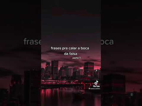 Tik tok frases pra calar a boca da falsa