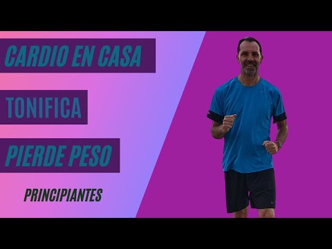 Cardio caminando para bajar de peso y tonificar brazos, pecho y espalda para principiantes en casa.