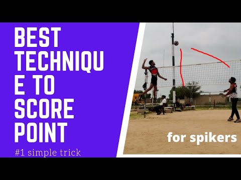 SIMPLE TECHNIQUE TO SCORE MORE POINT IN VOLLEYBALL| BEST TECHNIQUE| CROSSLINE ATTACK|2021
